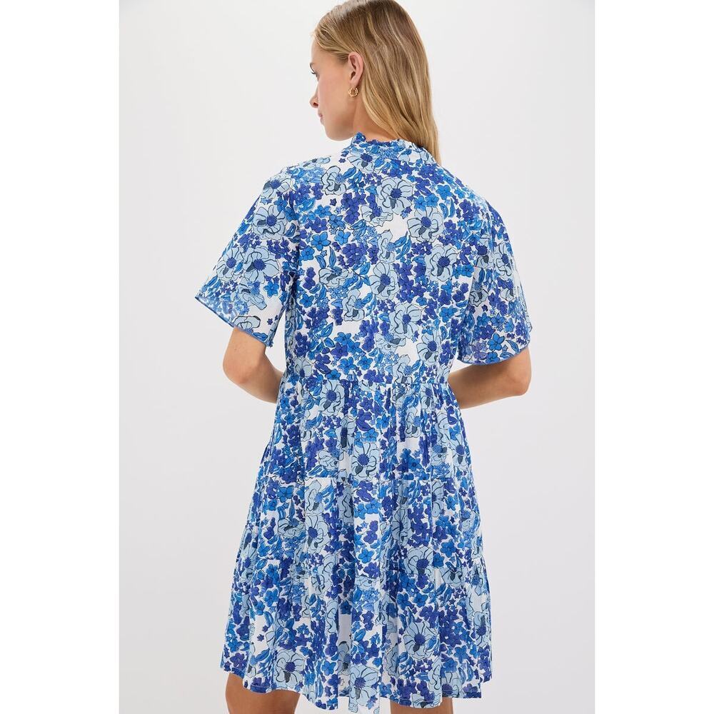 RO'S GARDEN Exclusive Blue Nerano Vibeka Short Dress Size M NWT - Picture 2 of 8